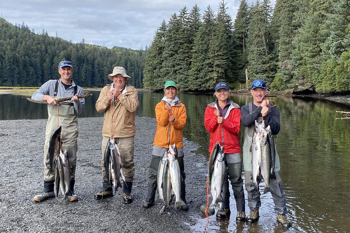 fly fishers catch of the day