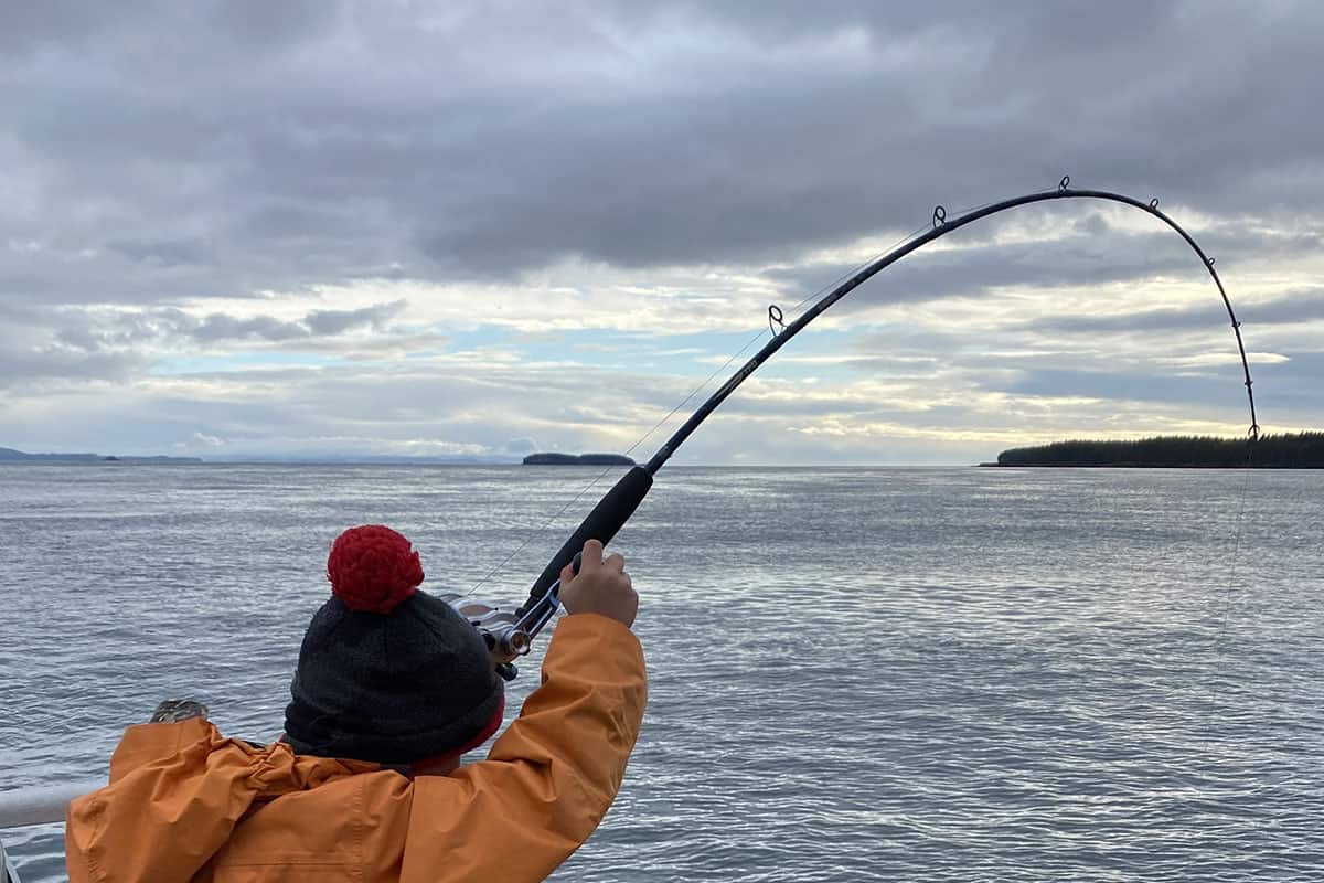 rod bends with the promise of a new catch