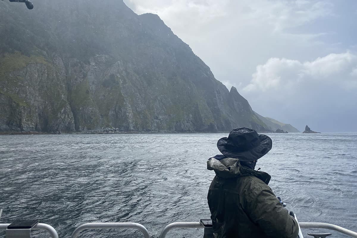 mountain across the water